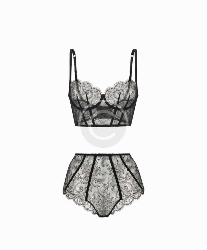 Sheer lace set