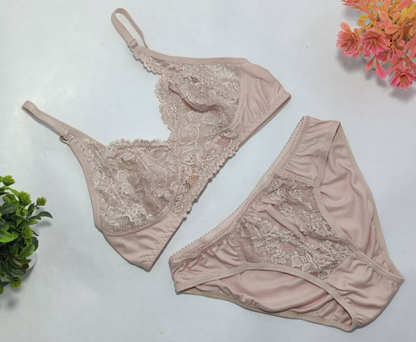 Flossy Cosy Net Bra and Panty Set for Women - Sexy Lingerie Innerwear - Image 3